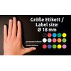 Avery Zweckform 3004 Coding Dots (96 – 18 mm Diameter) blue blue