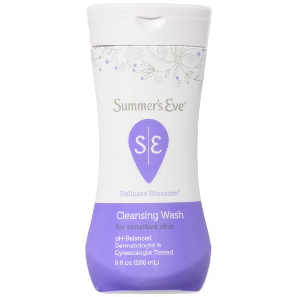 SUMMER'S EVE Feminine Wash for Sensitive Skin-Delicate Blossom-9 oz, 2 pk