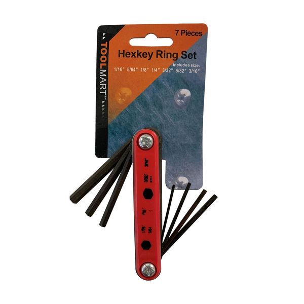 7pc Folding Hex Key Set SAE