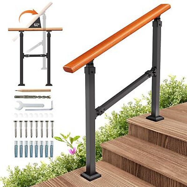 Outdoor Handrails For Exterior Steps 3 Step Indoor Stairs Railing Mild Steel Met