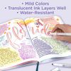 Zebra Mildliner Double Ended Marker Bold & Fine Point 5/Pkg-Friendly Mild