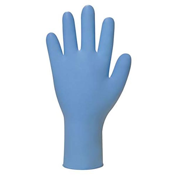 Polyco GL8902 Disposable Gloves, Nitrile Powder Free, Bodyguards, Size Medium, Blue