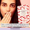 Lip Mask, Cherry Vegan Collagen by Vitamasques, 3-Pack - Lip Plumper is Moisturizing, Repairing for Dry & Chapped Lips - Nourishing & Hydrating - Wild Cherries & Hyaluronic Acid - Vegan & Cruelty-Free