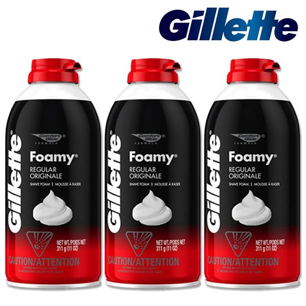 Gillette Fourme Regular Shaving Foam 311gX3 - Shaving/Shaving Cream/Shaving Gel/Regular