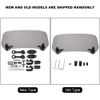 Motorcycle Windscreen flip up screen extension extender,Plastic Material Universal Motorcycle Modified Windscreen Windshield Spoiler Air additional handlebar wind Deflector(Smoked)