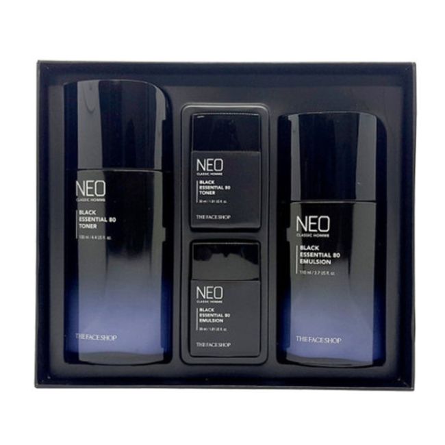 THE FACE SHOP Neo Classic Homme Black Essence 80 Special 2-Piece Set