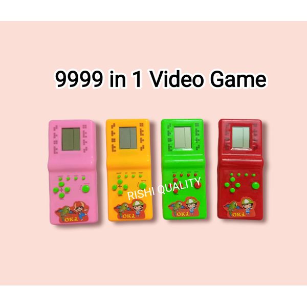 RISHI QUALITY Handheld Brick Game for Kids, Little Kids 9999 in 1 Video Game. Video Game for Birthday Return Gift, Rakshabandhan Gift. Handheld Game for Everyone. (Colour May Vary)