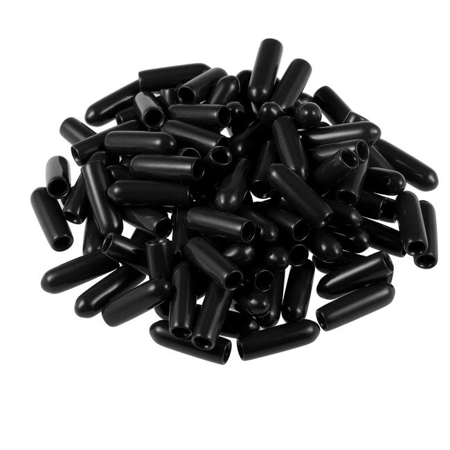 uxcell Screw Protector 3.0mm Round End Cap Cover Tube Cap Black 100pcs