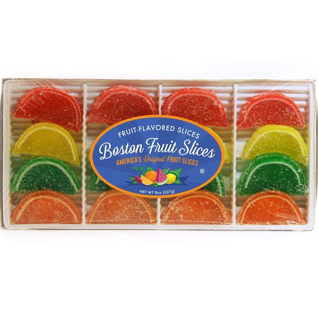 Boston Fruit Slices - 8oz Tray - America's Original Fruit Slices - Vegan, Gluten Free, Completely Allergen Free!