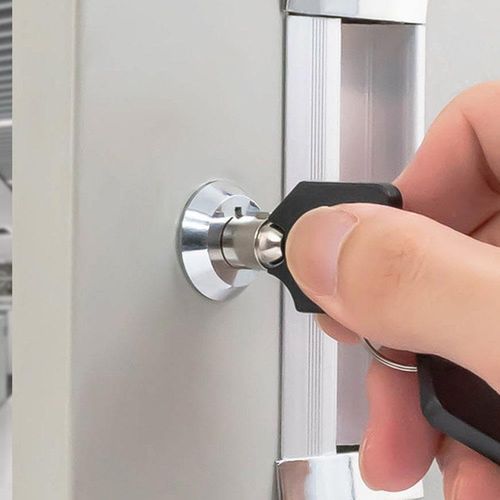 1 Set Toolbox Lock with Keys, Tubular Lock and Key Set, Tool Box Replacement, Cabinet Insert Linkage Drawer, Cabinet and Furniture Locks Home Improvement Hardware Locks