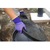 Showa Gloves No.341 Light Grip Work Gloves, purple berry