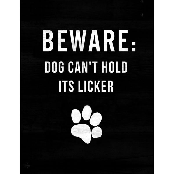 Creative Products Dog Licker 30 x 40 Canvas Wall Art