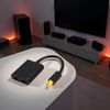 Black Digital SPDIF Optical Audio Splitter 2 Way for Toslink Splitter Adapter 1 Input 2 Output SPDIF Optical Cable Splitters Accessories