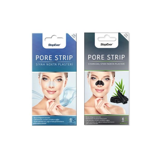 Karbonlu & Pore Strip Siyah Nokta Plasteri Ikili Paket