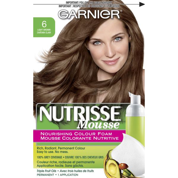 Garnier Nutrisse Nourishing Color Foam, Light Brown