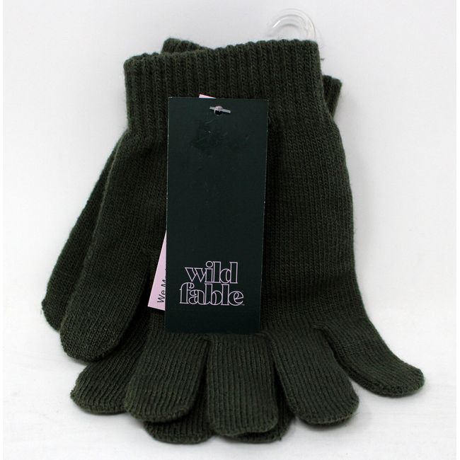 Wild Fable Olive One Size Mittens 1 Pair