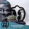 BodyRest Muscle Massage Roller, Fascia Roller & Massager. Well-being for your neck and shoulder, thighs, legs, arms and feet. Experience relaxation, self-massage and the world of fascia., black
