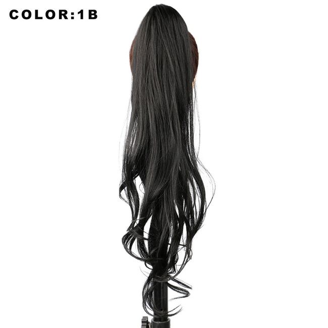 Layered Pigtail Extensions in Black