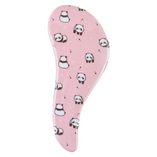 Cala Tanglefree Detangling Hairbrush, Panda Emoji's, Pink