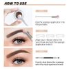 SHEEYOON Eyebrow Stamp Stencil Kit, One Step Brow Shaping Kit with Brow Pomade and 10 Easy Brow Stencils, Waterproof & Long Lasting Brow Pomade and Stencils Kit (03 Medium-Brown)
