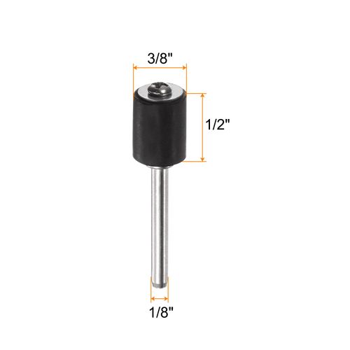 sourcing map 12pcs 3/8 Inch Sanding Drum Rubber Mandrels 1/8 inch Shank Sanding Sleeve Holder for Drum Sander Rotary Grinder