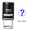 Question Mark Print Plastic Stamp Clear Print For Office Use Colop Self-Inking Stamp