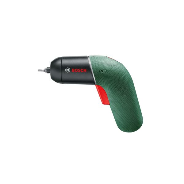 Bosch IXO6 Cordless Electric Screwdriver, Dark Green, Stepless Speed, Forward and Reverse Switching, LED Light (Includes 10 Bits, USB Cable, Case), Tightening Tool, Drill Driver