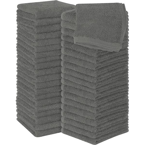 Simpli-Magic Towels, 12”x12” Washcloths, Gray 24 Count