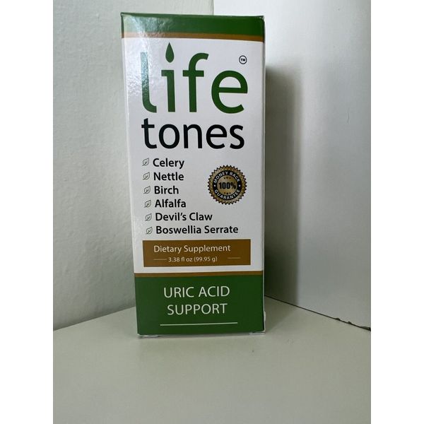 Lifetones Uric Acid Support, Joint Muscle Comfort, Non-GMO, Gluten Free, 3.38 oz