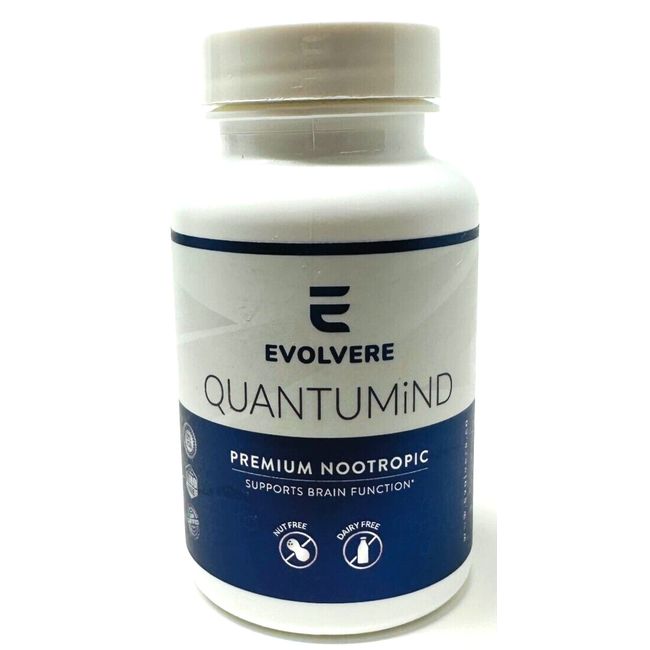 Evolvere Quantumind 60 Capsules - New/Sealed! Support Brain Function! Exp 7/25