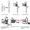 Complete Tattoo Machine Kit 4 Guns 54 Ink Power Supply Needles Grip Tip w/ Case