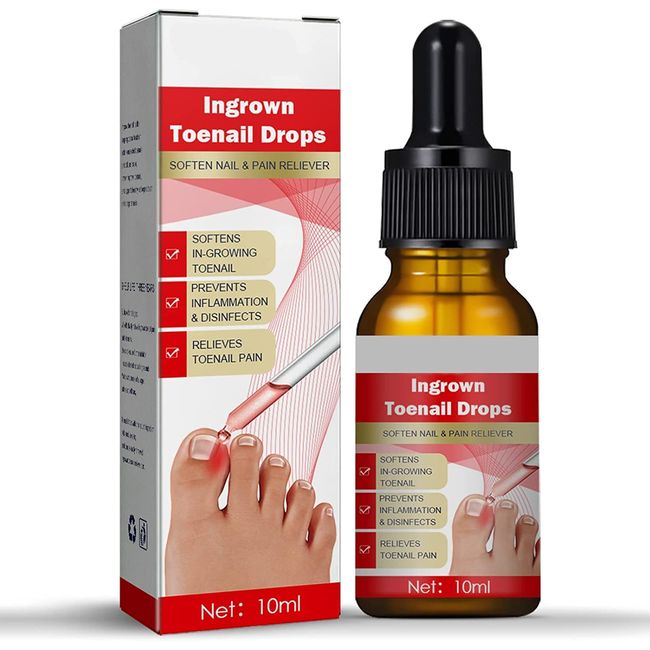 Ingrown Toenail Treatment,Fungal Nail Treatment,Ingrown Toenail Drops,Nail Care and Treatment,Strengthen Renew Damaged Nail(10ML)