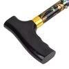Patterned Folding Height Adjustable Walking Stick - Single - Dark Floral