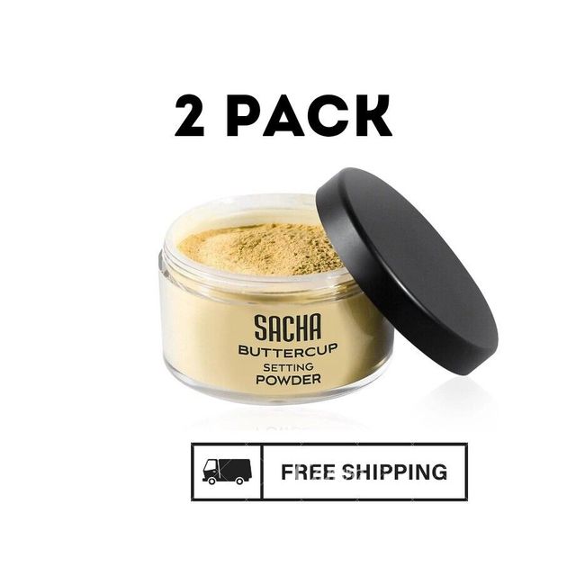 ⭐2 PACK⭐ Sacha BUTTERCUP Setting Powder,Blurs Fine Lines and Pores