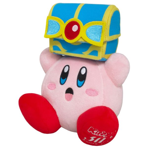 Three British Trading Kirby 30th Treasure Battle, W 5.3 x D 4.9 x H 6.5 inches (13.5 x 12.5 x 16.5 cm), Plush Toy