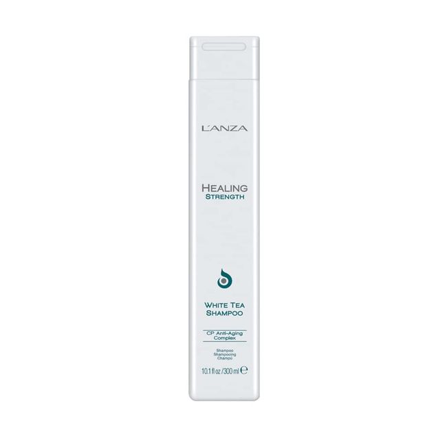 L’ANZA Healing Strength White Tea Shampoo - Strengthens, Protects, and Restores Weak, Fragile, and Aged Hair, Rich with Keratin Protein, Healing Oils, and Vitamin C (300ml)