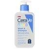 CeraVe Baby Wash, Shampoo, 8oz (4 Pack) 4 Pack