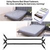 Bed Sheet Holder Straps - Adjustable Bed Sheet Clips Fasteners Keep Sheets Stays in Place,2Pcs/Set Black