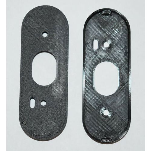 Black WIRED Google Nest Hello smart video Doorbell Bracket mounting clip plate