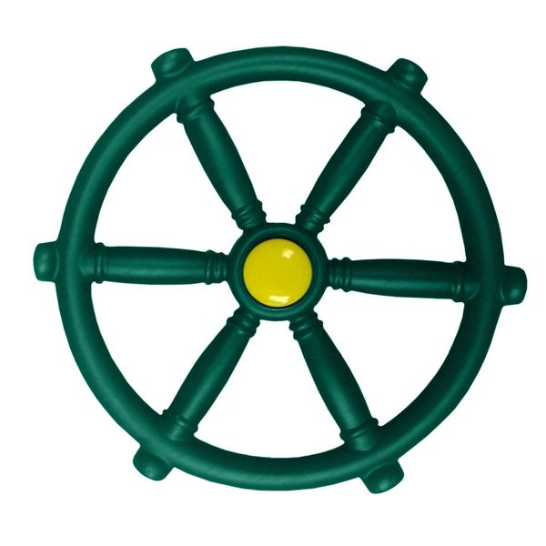 Swing-N-Slide WS 1524 Pirate Ship Wheel with 12 Inch Diameter for Swing Sets, Play Sets & Playhouses, Green