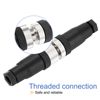 sourcing map 1Pcs 5 Pin M12 Female Aviation Connector Wire Plug A Coding 12mm Circular Sensor Connector Waterproof IP67 for Cable