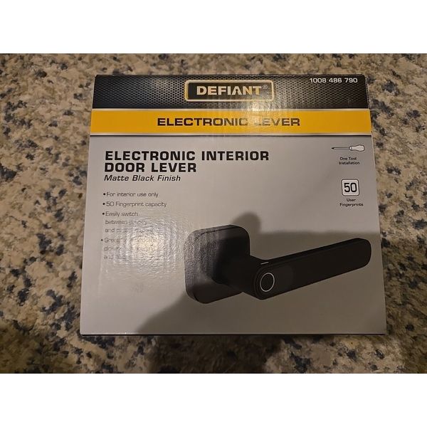 Defiant Electronic Interior Door Lever.