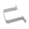 4 x White Square 65mm Flush Downpipe Brackets, Freeflow Low Profile