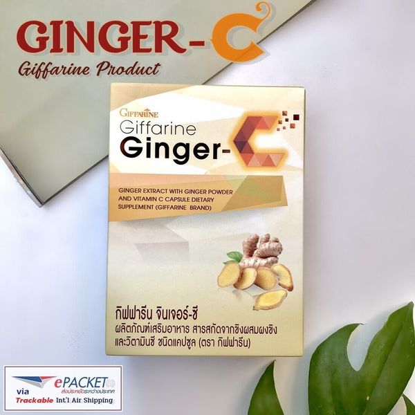 GINGER C Improve Indigestion_PMS_Brain Damage_Knee _Bone Loss GIFFARINE  60Caps