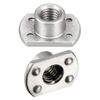 sourcing map Weld Nuts,M8 Tab Base UNC Carbon Steel Machine Screw 4 Projection Silver 10Pcs