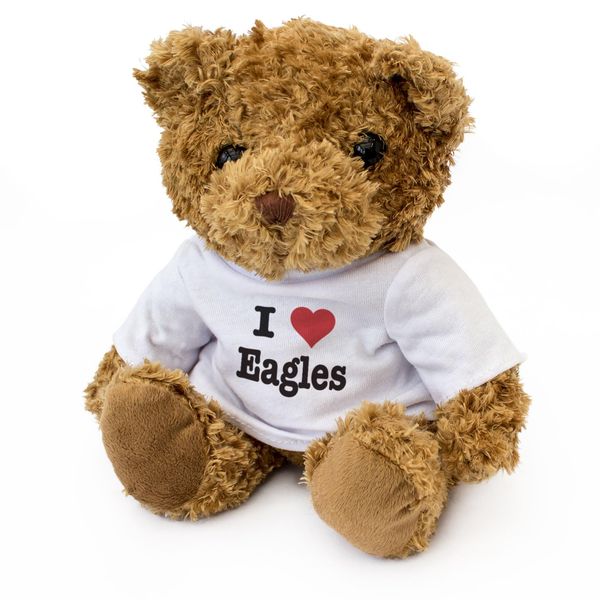 Big Red Egg I LOVE EAGLES - Teddy Bear - Cute Soft Cuddly Adorable - Gift Present