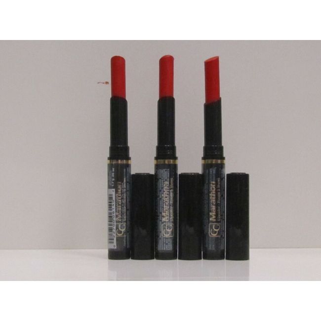 CoverGirl Marathon Lipcolor Lipstick color Scarlet 65 Lot of 3 Full Size