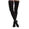 Ease Microfiber Thigh Highs with Moderate (20-30mmHg) Compression (Black, Small Short)