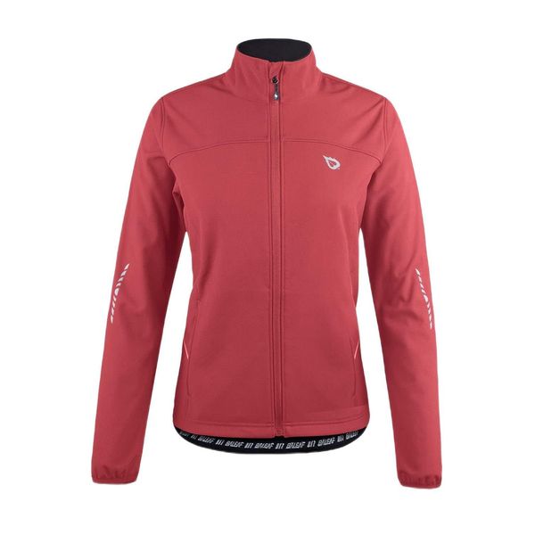 BALEAF Women's Cycling Jacket Windproof Thermal Winter Running Cold Weather Gear Waterproof Softshell Warm Rose Red Size L