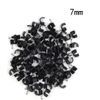 Round Cable Clips 7mm Black - Pack of 100